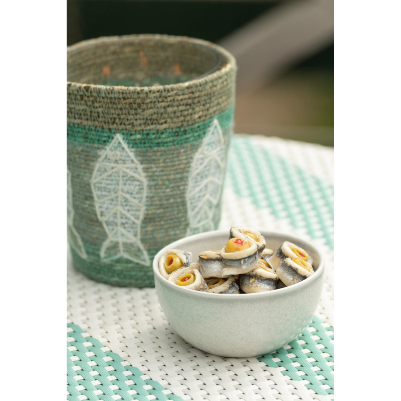 Bol Japandi minimaliste Rond 11 cm Grès Gris clair Luna 