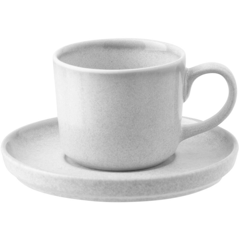 Tasse à café Japandi minimaliste 220 ml Grès Gris clair Luna 