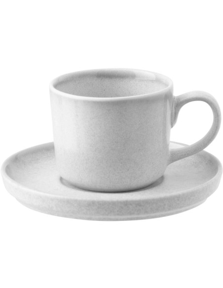 Tasse à café Japandi minimaliste 220 ml Grès Gris clair Luna 