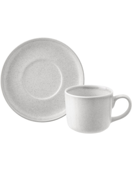 Tasse à café Japandi minimaliste 220 ml Grès Gris clair Luna 