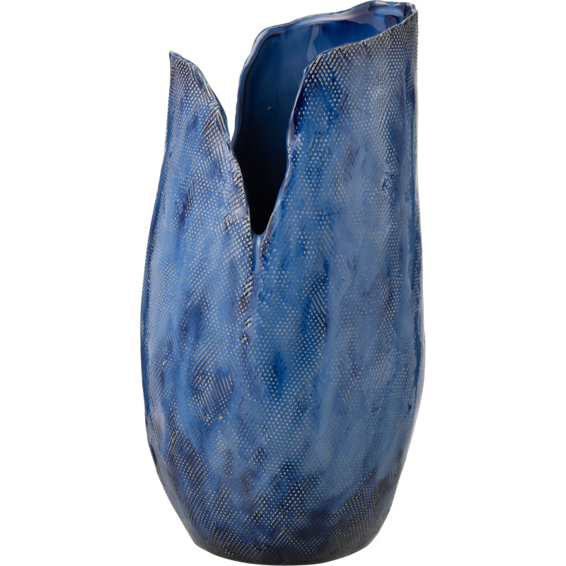 Vase original Bourgeon Organique H 46 cm Argile Bleu Thibault 