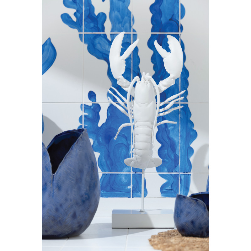 Vase original Bourgeon Organique H 30 cm Argile Bleu Thibault 