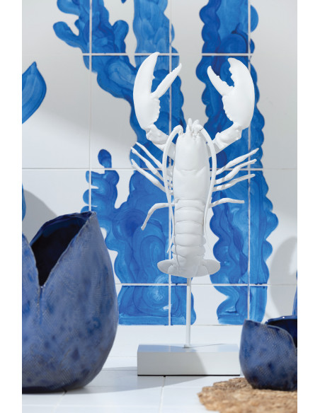 Vase original Bourgeon Organique H 30 cm Argile Bleu Thibault 