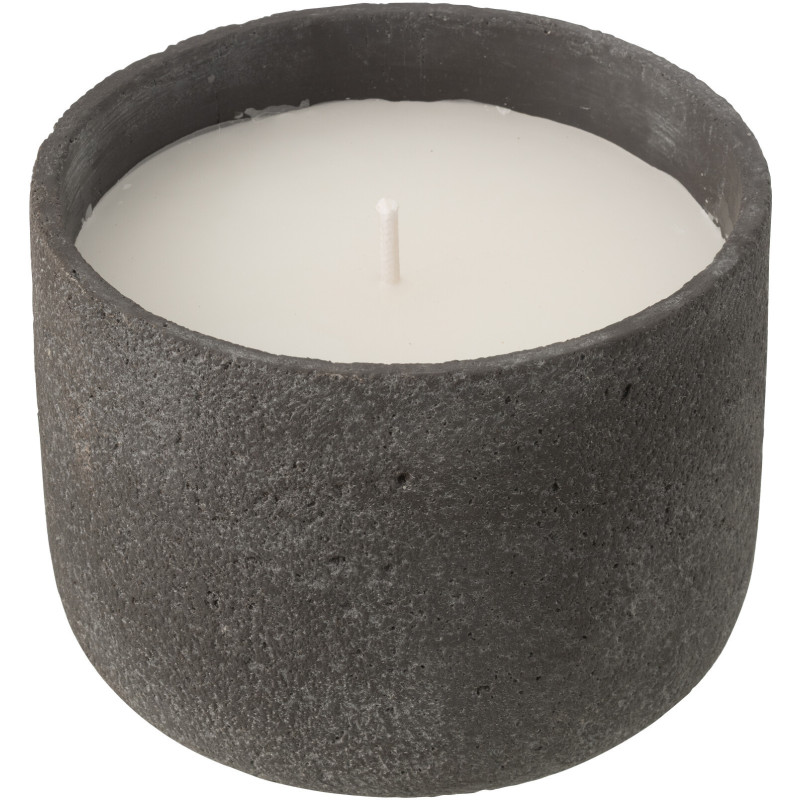 Grande Bougie d'extérieur ethnique chic 47 H Ciment Gris foncé Cire Nayara 