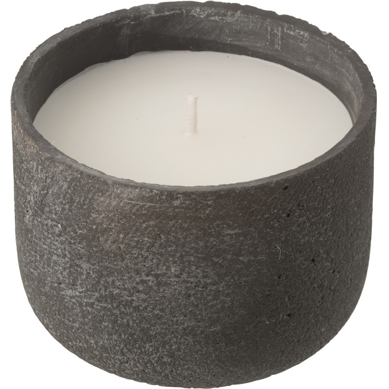 Bougie d'extérieur ethnique chic 31 H Ciment Gris foncé Cire Nayara 