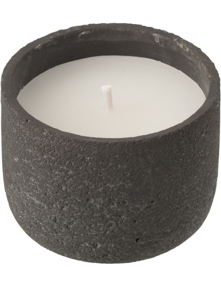 Bougie d'extérieur ethnique chic 16 H Ciment Gris foncé Cire Nayara 