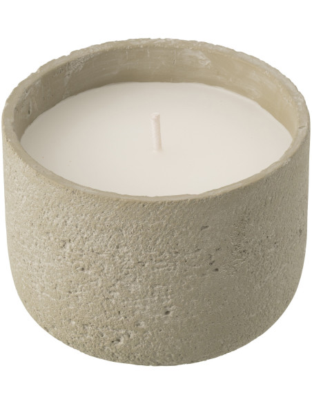 Bougie d'extérieur ethnique chic 31 H Ciment Vert clair Cire Nayara 