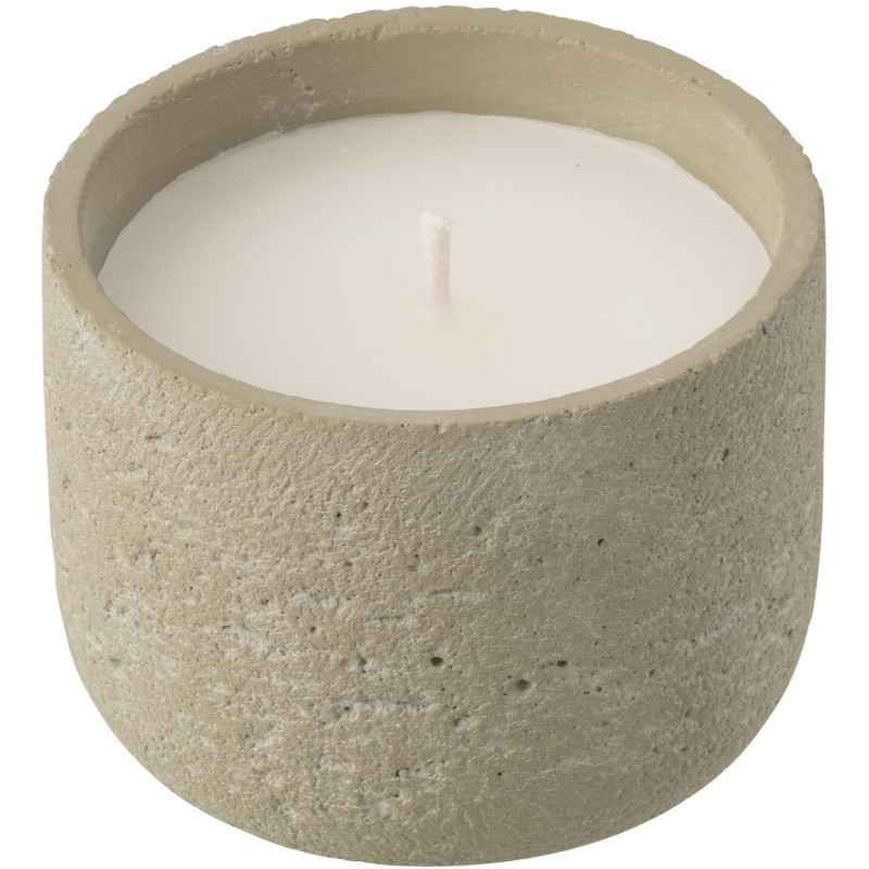 Bougie d'extérieur ethnique chic 16 H Ciment Vert clair Cire Nayara 