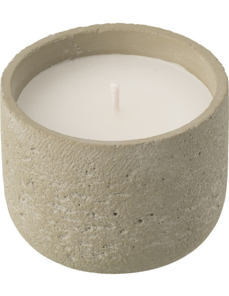 Bougie d'extérieur ethnique chic 16 H Ciment Vert clair Cire Nayara 