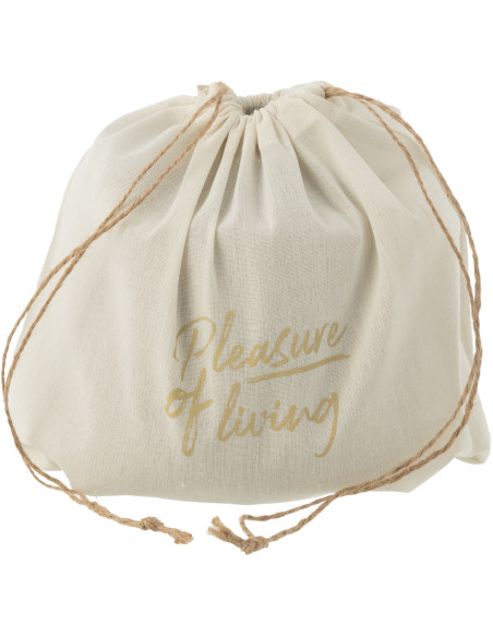 Bougie d'extérieur ethnique chic 31 H Ciment Beige Cire Nayara 