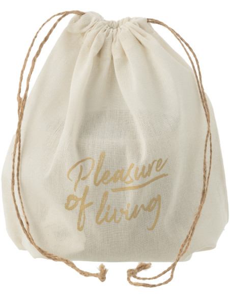 Bougie d'extérieur ethnique chic 16 H Ciment Beige Cire Nayara 