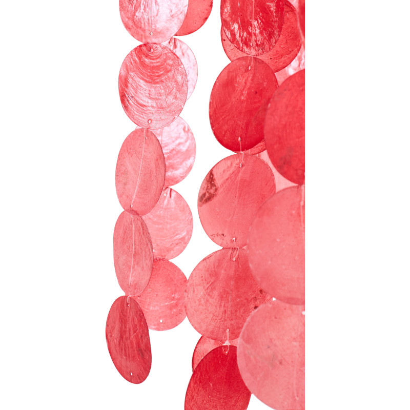 Grande Décoration à suspendre bord de mer H 250 cm Coquillage Rouge Capizia J-Line - 2