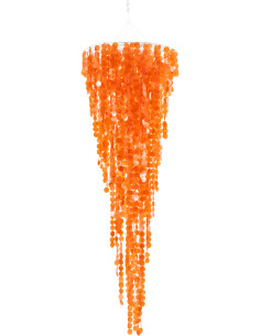 Grande Décoration à suspendre bord de mer H 250 cm Coquillage Orange Capizia J-Line - 1