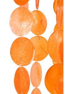 Grande Décoration à suspendre bord de mer H 250 cm Coquillage Orange Capizia J-Line - 2