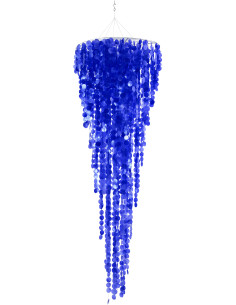 Grande Décoration à suspendre bord de mer H 250 cm Coquillage Bleu Capizia 