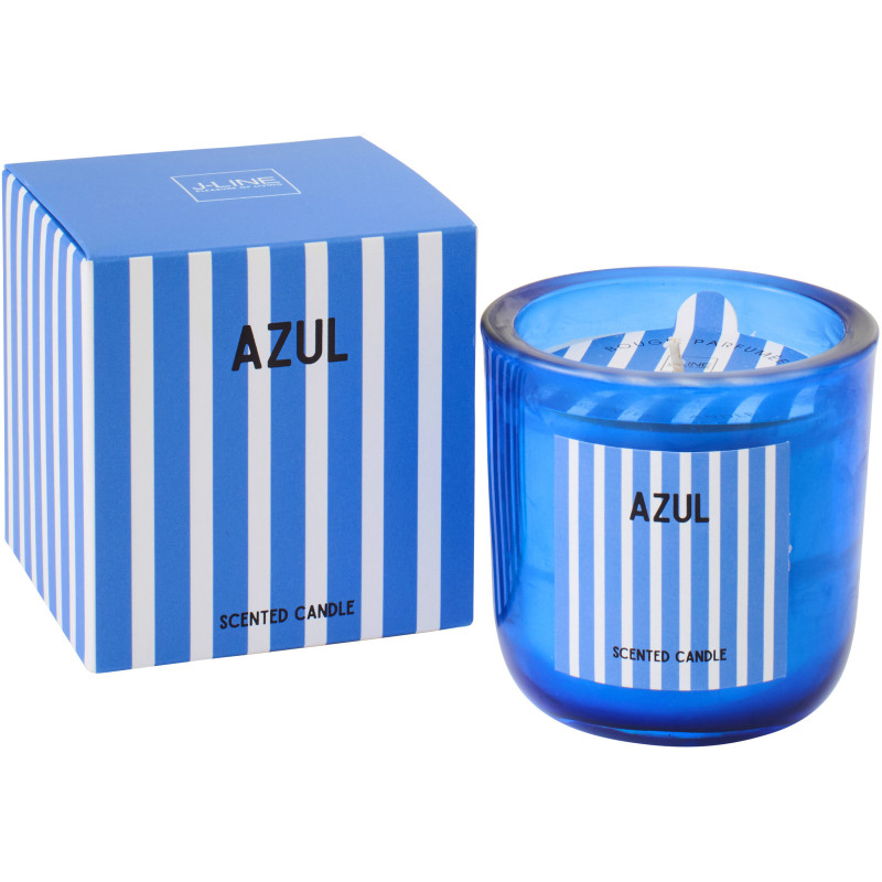 Bougie parfumée Mélange frais Salt & Waves 38 H Cire Bleu Azul 