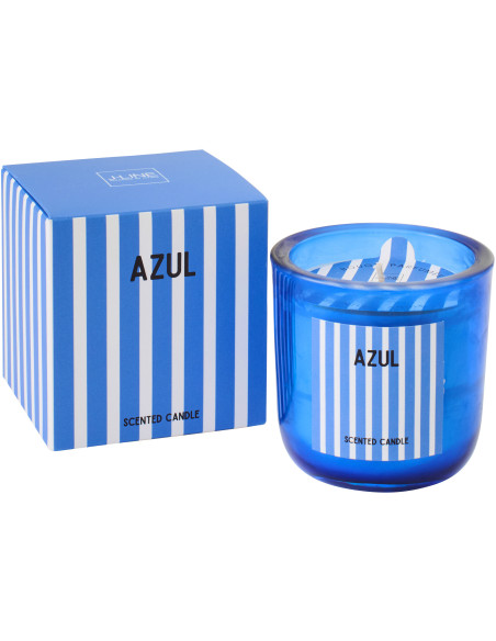 Bougie parfumée Mélange frais Salt & Waves 38 H Cire Bleu Azul 