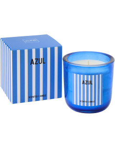 Bougie parfumée Mélange frais Salt & Waves 38 H Cire Bleu Azul 