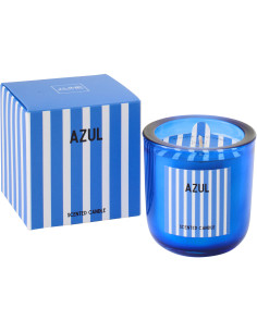 Bougie parfumée Mélange frais Salt & Waves 21 H Cire Bleu Azul 