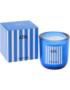 Bougie parfumée Mélange frais Salt & Waves 21 H Cire Bleu Azul 