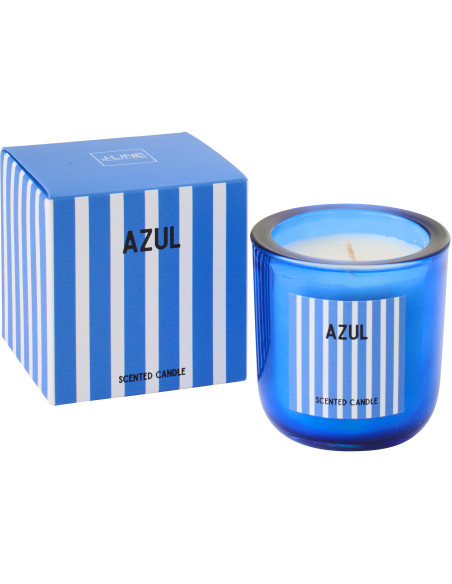 Bougie parfumée Mélange frais Salt & Waves 21 H Cire Bleu Azul 