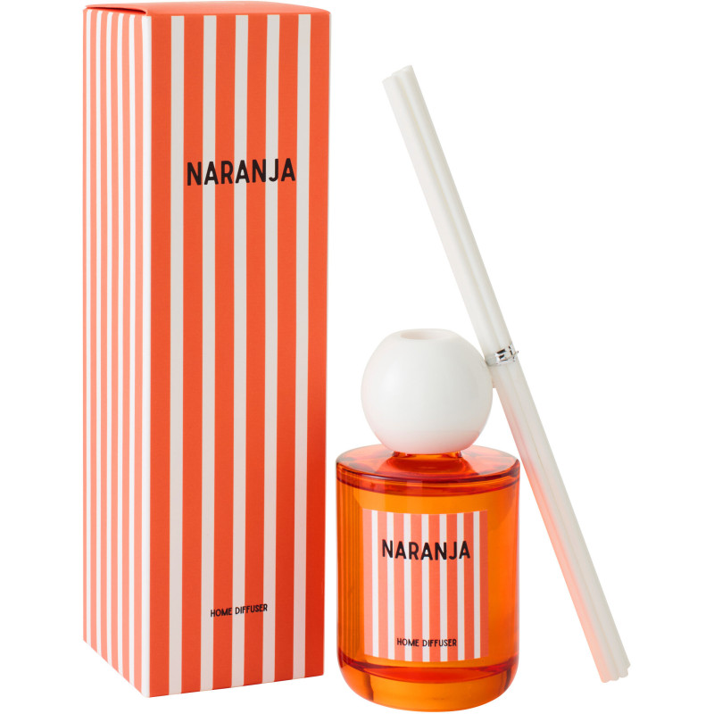 Diffuseur de parfum à bâtonnets Mélange fruité Mandarin Moment 200 ml Naranja 