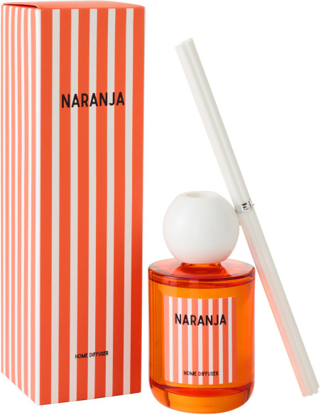 Diffuseur de parfum à bâtonnets Mélange fruité Mandarin Moment 200 ml Naranja 