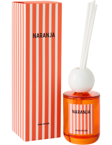 Diffuseur de parfum à bâtonnets Mélange fruité Mandarin Moment 200 ml Naranja 