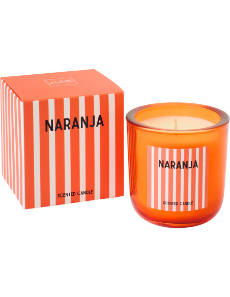 Bougie parfumée Mélange fruité Mandarin Moment 38 H Cire Orange Naranja 