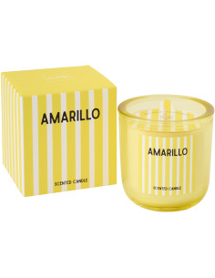 Bougie parfumée Mélange frais Citrus sense 38 H Cire Jaune Amarillo 