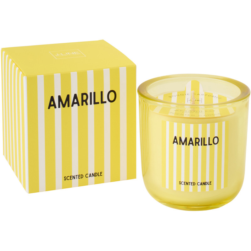 Bougie parfumée Mélange frais Citrus sense 38 H Cire Jaune Amarillo 