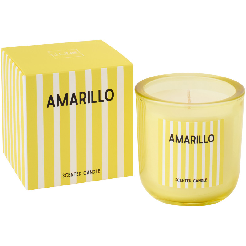 Bougie parfumée Mélange frais Citrus sense 38 H Cire Jaune Amarillo 