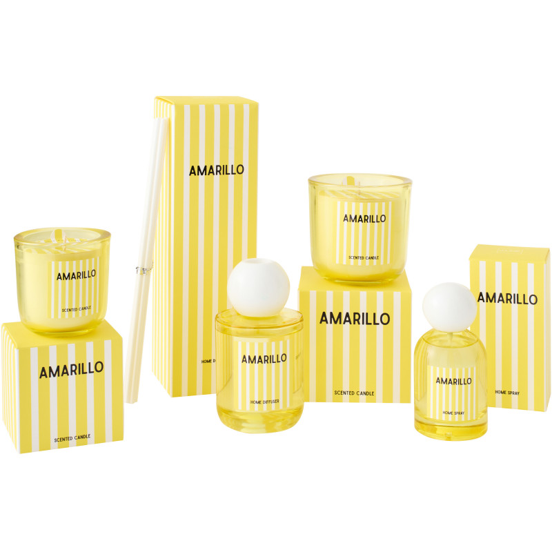 Bougie parfumée Mélange frais Citrus sense 38 H Cire Jaune Amarillo 