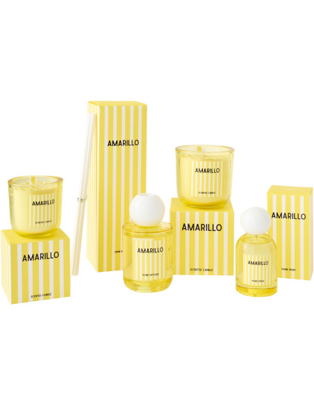 Bougie parfumée Mélange frais Citrus sense 38 H Cire Jaune Amarillo 