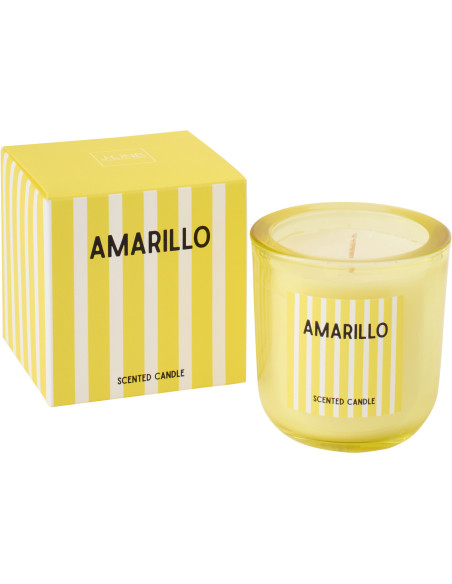 Bougie parfumée Mélange frais Citrus sense 21 H Cire Jaune Amarillo 