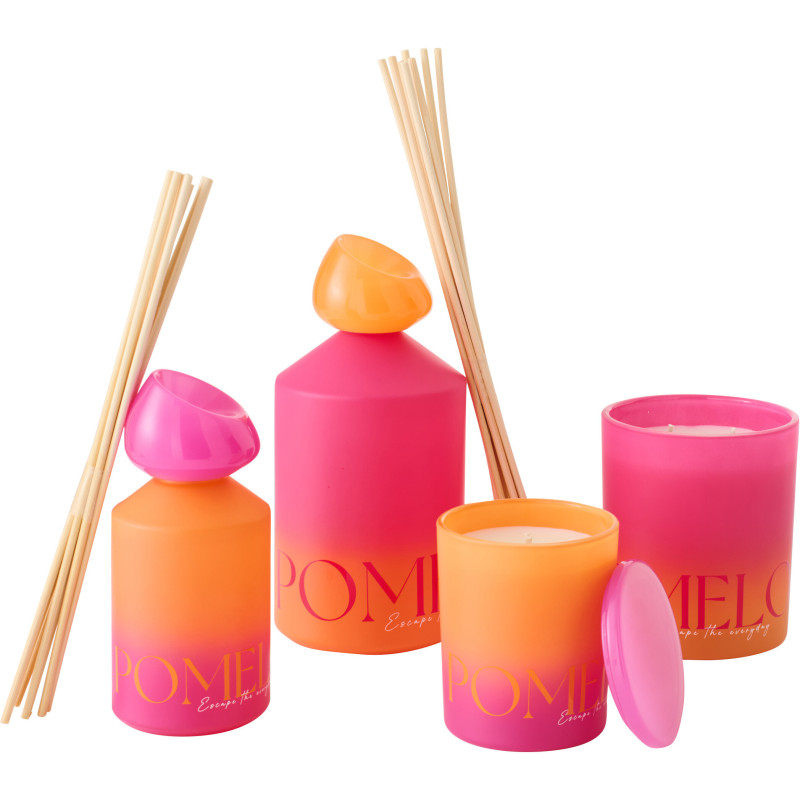 Diffuseur de parfum à bâtonnets Mélange frais Summer In The Rain 450 ml Verre Bleu Vert Oasis 