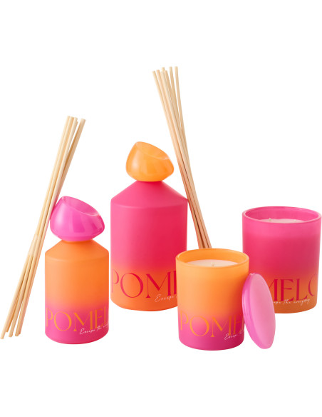 Diffuseur de parfum à bâtonnets Mélange frais Summer In The Rain 450 ml Verre Bleu Vert Oasis 