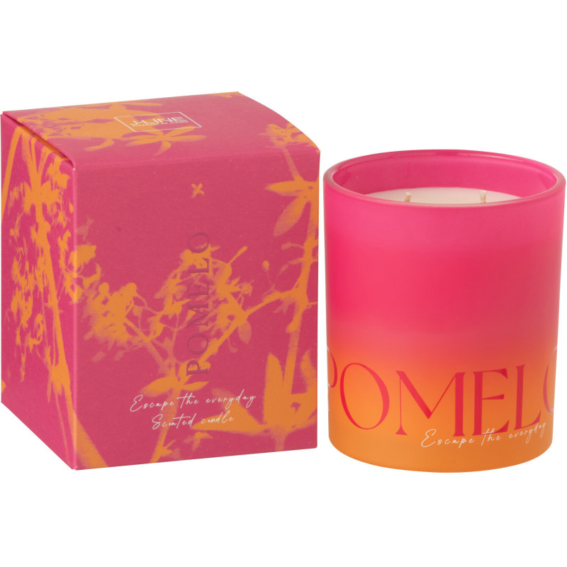 Bougie parfumée Mélange frais Summer In The Rain 40 H Verre Bleu Vert Oasis 