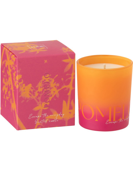 Bougie parfumée Mélange frais Summer In The Rain 20 H Verre Bleu Vert Oasis 