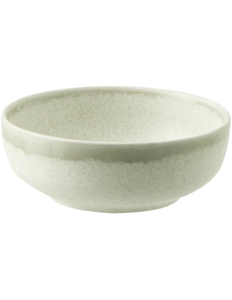 Bol petit déjeuner Japandi minimaliste Rond 16 cm Grès Vert clair Luna