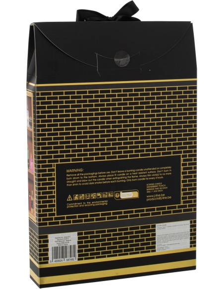 Lot de 12 bougies Parfums surprises 7 H Verre Noir Cire Surprise Window 