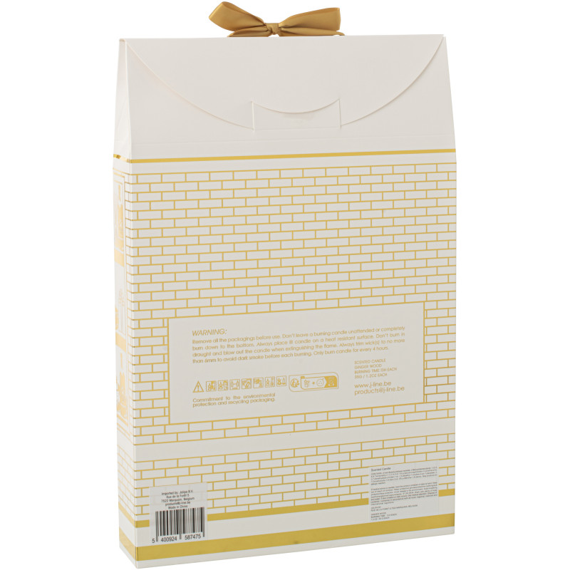 Lot de 12 bougies Parfums surprises 7 H Verre Doré Cire Surprise Window 