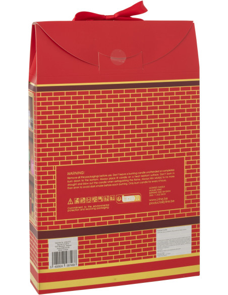 Lot de 12 bougies Parfums surprises 7 H Verre Rouge Cire Surprise Window 