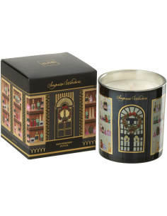 Bougie parfumée Mélange fruité Winterberry Punch 35 H Verre Noir Cire Surprise Window 