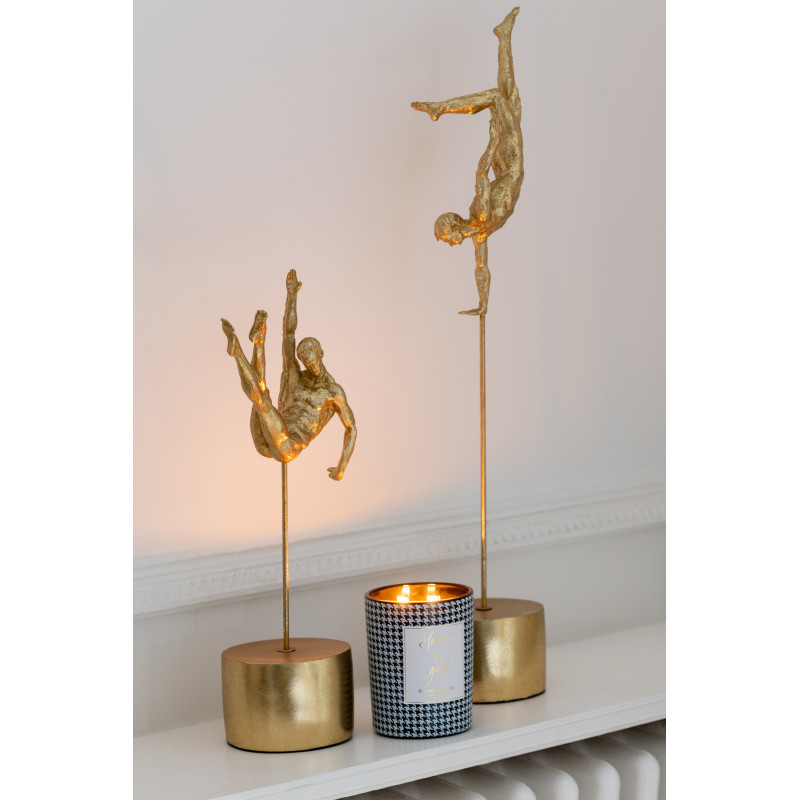 Bougie parfumée Mélange boisé Balsam & Cedar 36 H Verre Noir Blanc Motif pied de poule Cire Heart Of Gold 