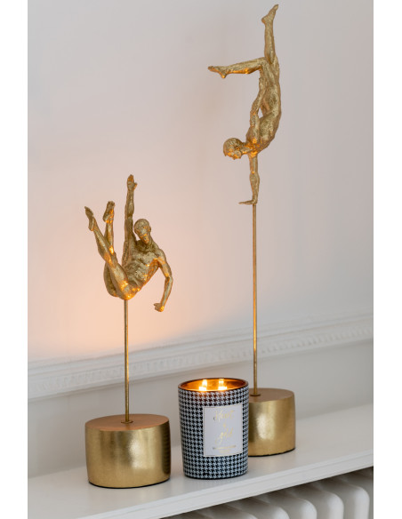 Bougie parfumée Mélange boisé Balsam & Cedar 36 H Verre Noir Blanc Motif pied de poule Cire Heart Of Gold 