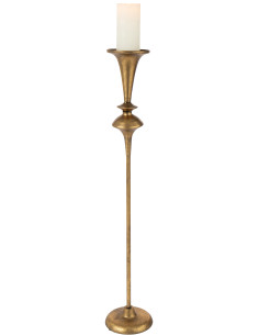 Grand Chandelier vintage chic H 90 cm Métal Doré Vieilli 