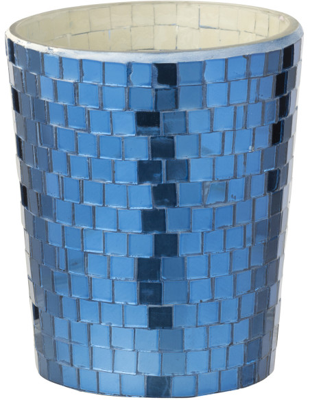 Bougie parfumée longue durée boule à facette Mélange boisé Moon Water & Sauge 55 H Miroir Vert Verre Cire Disco 