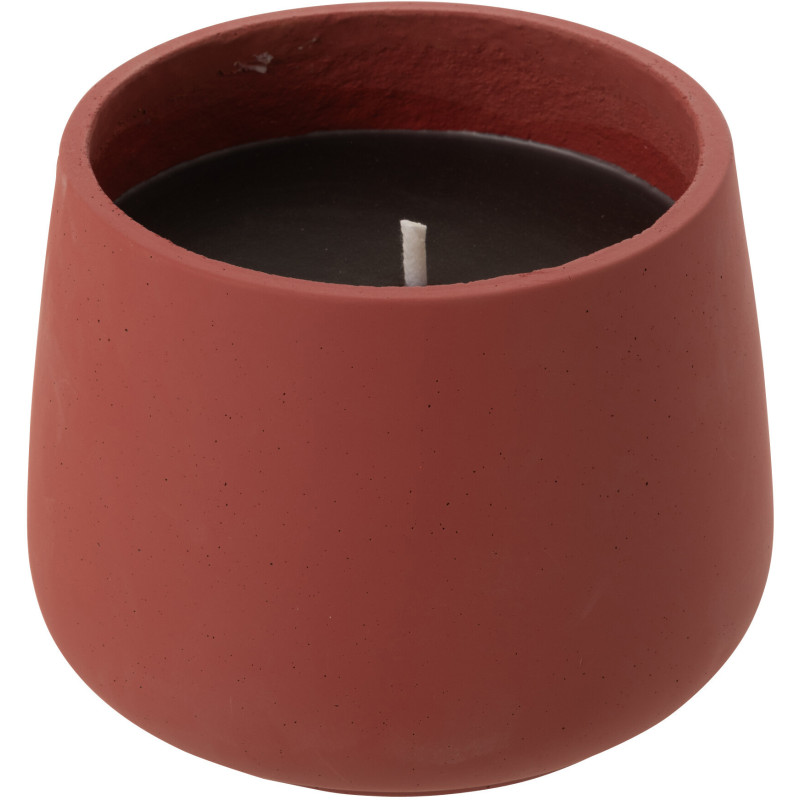 Grande Bougie d'extérieur longue durée 45 H Ciment Rouge Cire Alikee 