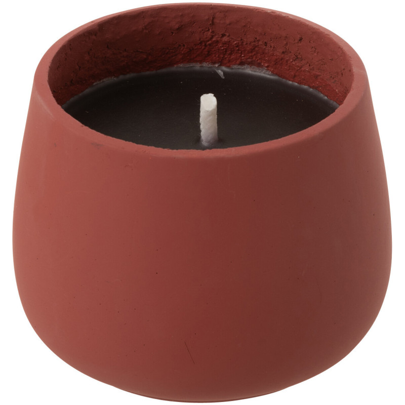 Bougie d'extérieur 18 H Ciment Rouge Cire Alikee 